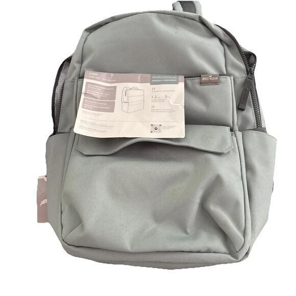 NEW Red Rovr Roo Diaper Bag Backpack - Sage - Lightweight - Picture 1 of 7